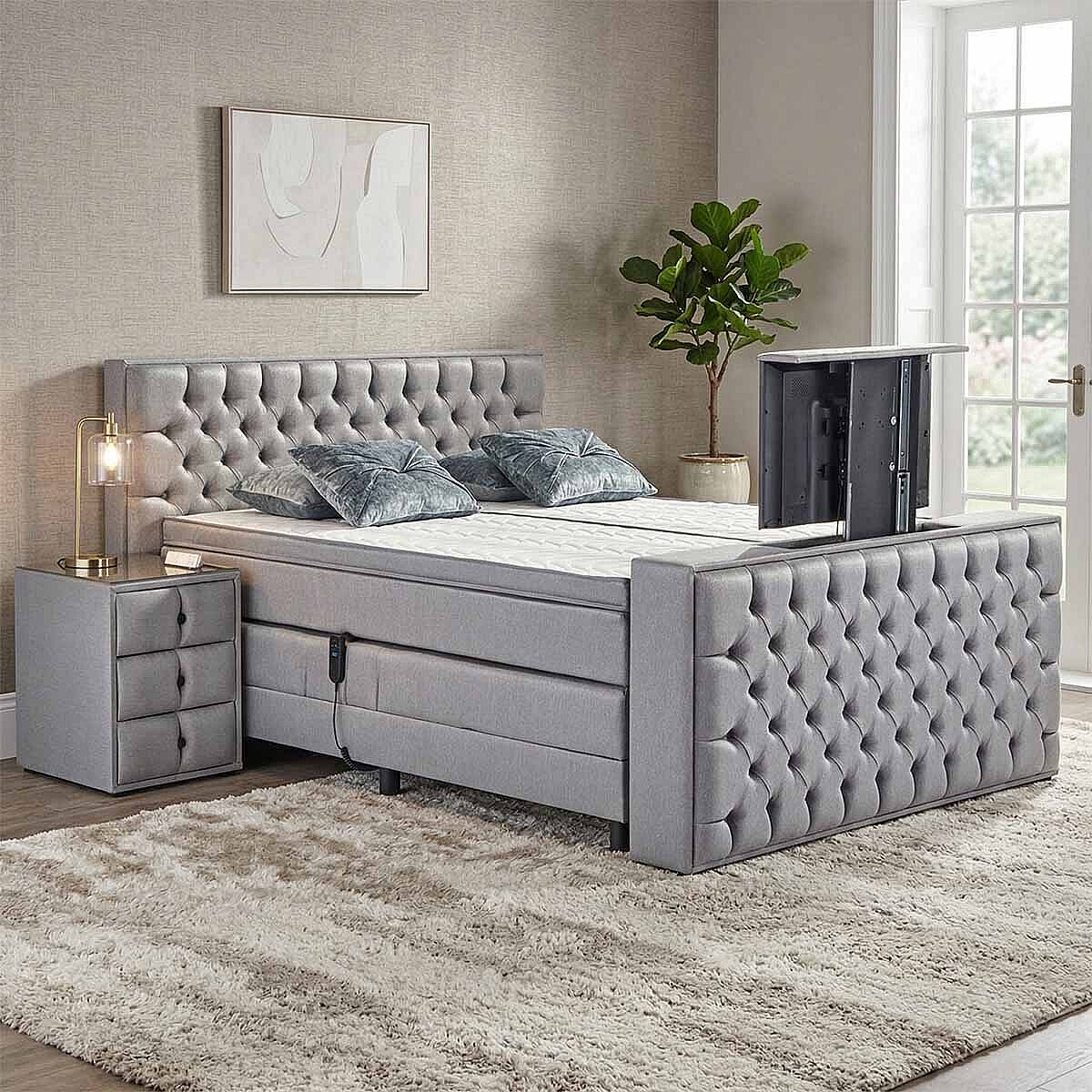 TV-Line Televizyonlu Hareketli Box Spring Baza - 5